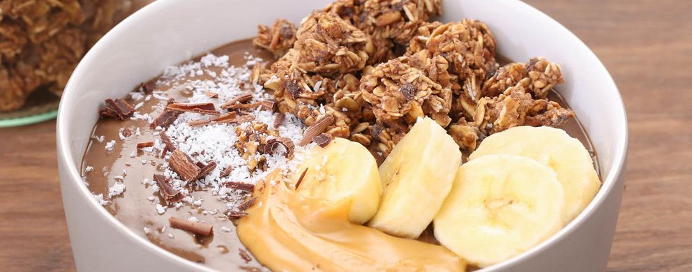 fitness recipe chocolate muesli banana